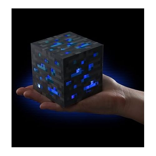  ThinkGeek Minecraft Light-Up Blue Stone Diamond Ore - Sure to Keep Pigmen Away