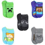 Minecraft Boys' Low Cut Socks, 6 Pair Pack
