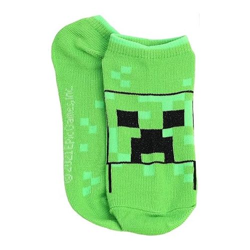  Minecraft Boys' Low Cut Socks, 6 Pair Pack