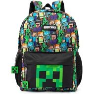 Minecraft All Over Print Kids Black Backpack Boys School Rucksack (One Size)