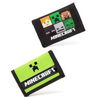 Minecraft Wallets Game Black OR Green Creeper Money Purse One Size