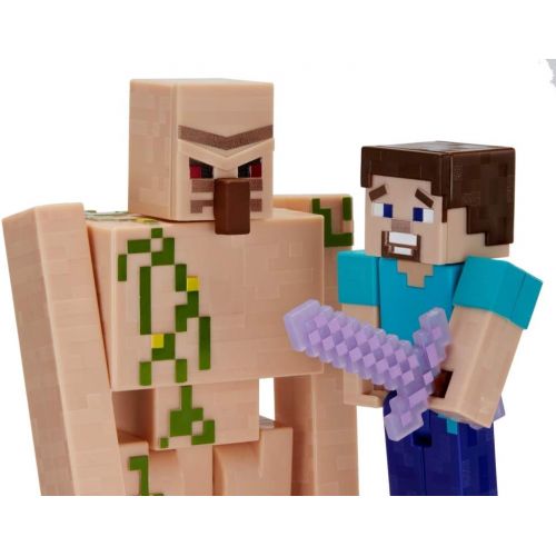  Minecraft Comic Maker Steve and Iron Golem 2-Pack