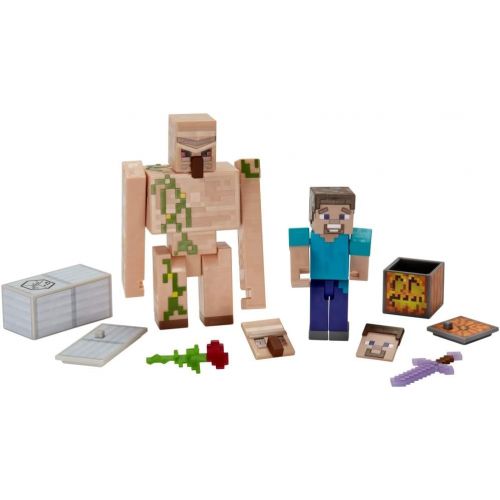  Minecraft Comic Maker Steve and Iron Golem 2-Pack