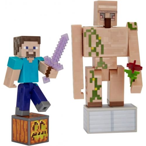  Minecraft Comic Maker Steve and Iron Golem 2-Pack