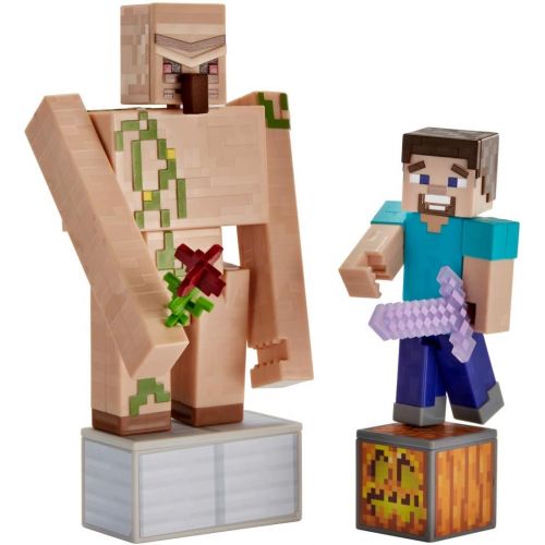  Minecraft Comic Maker Steve and Iron Golem 2-Pack