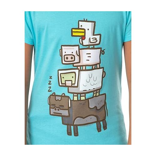  Minecraft Girls' Animal Totem Short Sleeve Tee