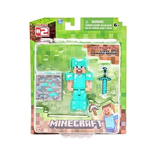  Minecraft Diamond Steve Figure Pack
