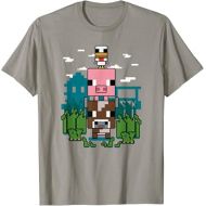 Minecraft Farm Animal Stack Poster T-Shirt