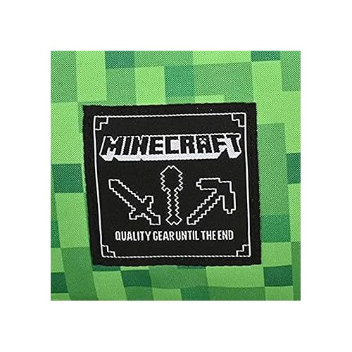  Boys Minecraft Fanny Pack Bag -Black and Green Minecraft Creeper Face Fanny Pack Bag, Adjustable - (Unisex, Black Green)