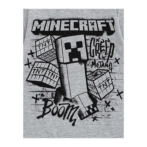  Minecraft Creeper Skeleton Zombie Enderman Graphic T-Shirt and Mesh Shorts Outfit Set Little Kid to Big Kid