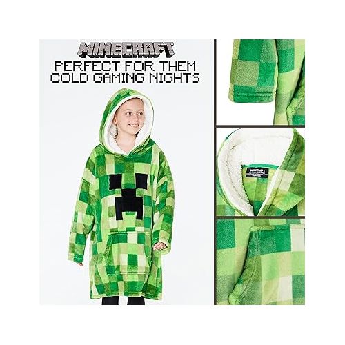  Minecraft Hoodie for Teen Oversized Blanket Hoodie Gifts