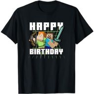 Minecraft Alex & Steve Happy Birthday T-Shirt