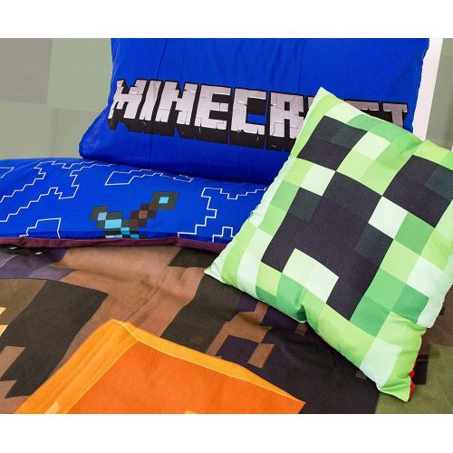  Minecraft Good Guys Double Duvet Set - Large Print Design