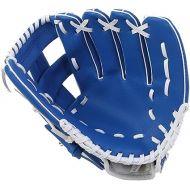 Man/Women PU Baseball Glove Baseball Glove Leather Baseball Practice Equipment Outfield Pitcher Gloves Fit for Outdoor Sports 2021 (Color : Blue, Size : Large)