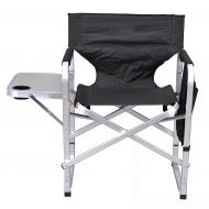 Mings Stylish Camping Folding Directors Chair 300 Lbs Capacity SL1204 Black