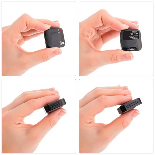  Mini Voice Recorder - Voice Activated Recording - 286 Hours Recordings Capacity - More Than 20 Hours Battery Life - Password Protection - 2019 Upgrade
