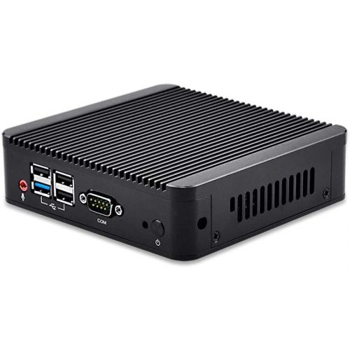  Mini Computer Fanless Industrial Computer Qotom-Q180S-S01 with Intel celeron J1800 8G ram 32G SSD Dual nic 4usb 1com DC 12V Computer