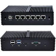 Qotom-Q530G6-S05 Pfsense Mini PC Support AES-NI Qotom Desktop Computer Intel Core i3 6100U Processor (4G DDR4 RAM + 16GB MSATA SSD + 150M WiFi)