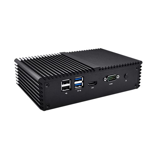  Qotom-Q550G6-S05 Qotom Mini PC Barebone 6 LAN Micro PC AES-NI Dual Core i5 6200U Support Pfsense Firewall Linux Ubuntu Fanless Mini Computer Server