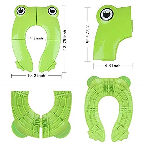  [아마존베스트]Mini Dream Portable Potty Training Seat Folding Travel Potty Toilet Seat with Non Slip Silicone Pads for Toddler Baby...