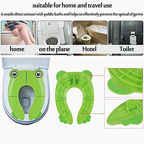  [아마존베스트]Mini Dream Portable Potty Training Seat Folding Travel Potty Toilet Seat with Non Slip Silicone Pads for Toddler Baby...