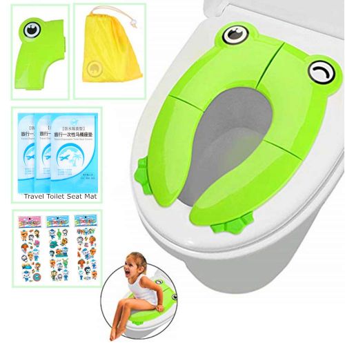  [아마존베스트]Mini Dream Portable Potty Training Seat Folding Travel Potty Toilet Seat with Non Slip Silicone Pads for Toddler Baby...