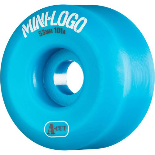  Mini Logo A-Cut Blue Skateboard Wheels - 53mm 101a (Set of 4)