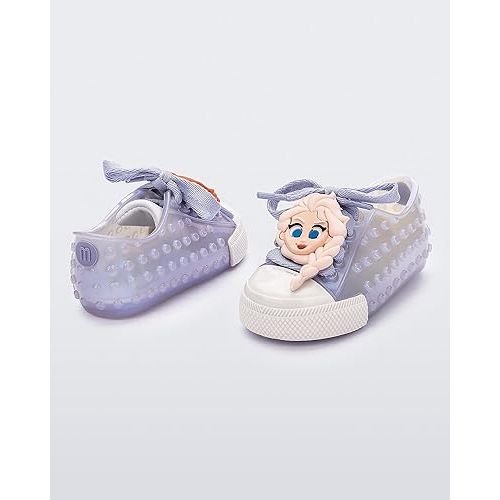  mini melissa Polibolha II for Babies and Toddlers x Disney - Lace-Up Jelly Sneaker Featuring Disney Characters, Jelly Shoes for Toddlers, Little Girls Tennis Shoes
