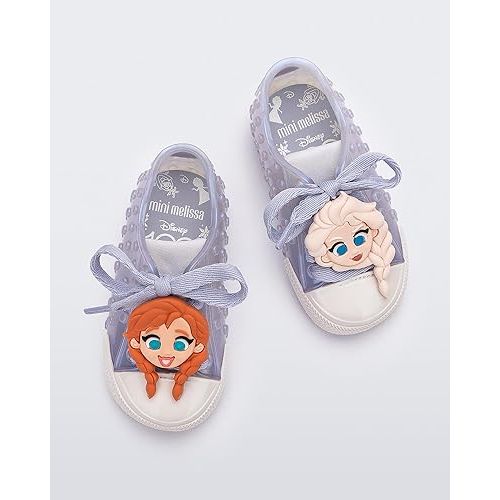  mini melissa Polibolha II for Babies and Toddlers x Disney - Lace-Up Jelly Sneaker Featuring Disney Characters, Jelly Shoes for Toddlers, Little Girls Tennis Shoes
