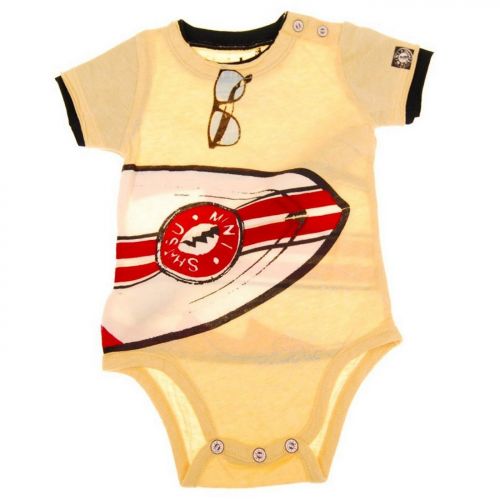  Mini Shatsu Baby Boys Mic-Surf-Skater Bodysuits 3-Pack