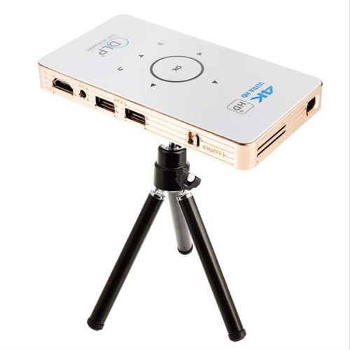  YL-Light Video Projectors Mini Projector Android 5.1 C6 Digital Home Theater Projector Smart Micro Projector 2GB+16GB DLP LED Projector,Video Projector with 120 Inch Support