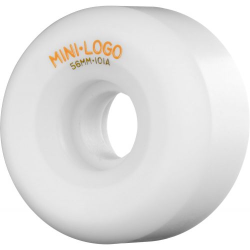  Mini-Logo Skateboards A- 56mm 101A Skateboard Wheel, White