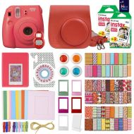 MiniMate Instax Mini 8 Camera with 40 Instax Film and Accessory Bundle, Red