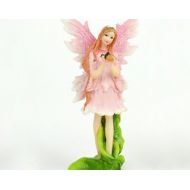 MiniaturExpressions Standing Flower Fairy In Pink - Miniature Fairy Garden Supply