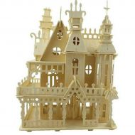 Miniature Wooden Victorian Doll House Kids Gift Castle DIY Handcraft Project Kit