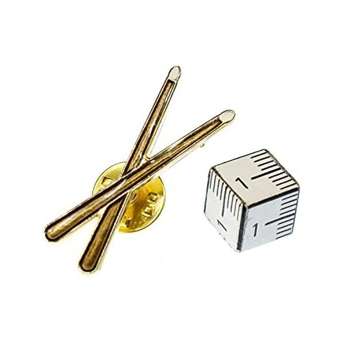  [아마존베스트]Miniblings Drum Sticks Pin Brooch Drum Sticks Percussion Drum Kit Handmade Fashion Jewellery I Pin Button Pins