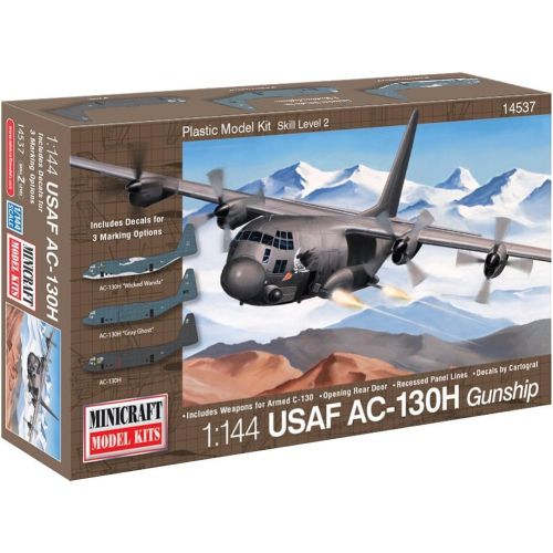  Minicraft Models C-130H Usaf Hercules Gunship 1144 Scale