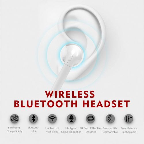  Minidi Bluetooth Headset i7-Mini with Noise Reduction and Charging housing, Compatible with Most Smartphones