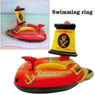 Miniflower miniflower Pool Float Inflatable Swimming Ring Pool Floating Bed Water Gun Pirate Inflatable Boat Multi-Purpose Recliner Beach Toy for Adults & Children