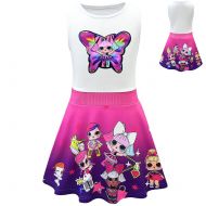 Minin Surprise Toddler Girls Princess Dress Cosplay Costumes Birthday Party Dress