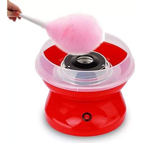  Minions Boutique Classic Cotton Candy Maker Hard & Sugar-Free Candy Cotton Candy Machine Marshmallow Machine Birthday Party Christmas Supplies (220V, red)