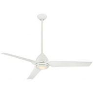 Minka-Aire F753L-WHF, JAVA LED 54 3-Blade Ceiling Fan in Flat White Finish