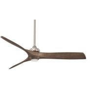 Minka-Aire F853L-BN/AMP Aviation LED 60 Ceiling Fan with Remote Control, Brushed Nickel
