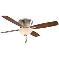 Minka-Aire F533-BN, Mojo II 52 Ceiling Fan, Brushed Nickel Finish with Reversible Medium Maple with Dark Walnut Blades