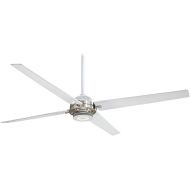 Minka-Aire F726-WHF/BN, Spectre Flat White/Brushed Nickel 60 Ceiling Fan w/Light & Remote