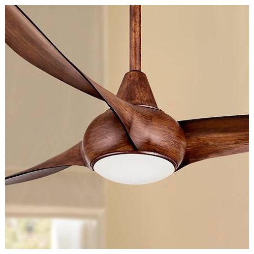  Minka-Aire F844-DK Light Wave 52 Ceiling Fan, Distressed Koa with Remote and Wall Control Bundle