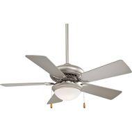 Minka Aire Minka-Aire F563-SP, Supra, 44 Ceiling Fan, Brushed Steel