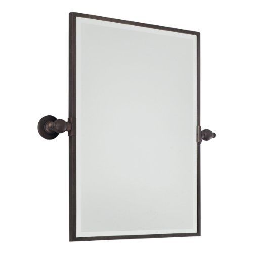  Minka Lavery Rectangular Bath Mirror Plated Finish Standard Dark Brushed Bronze