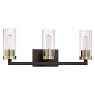 Minka Lavery Wall Light Fixtures 3043-560 Ainsley Court Bath Vanity Lighting, 3-Light 180 Watts, Aged Kinston Bronze