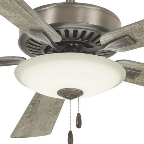  Minka-Aire F656L-PN Contractor Uni-Pack LED 52 5-Blade Ceiling Fan, Polished Nickel Finish with Silver Blades